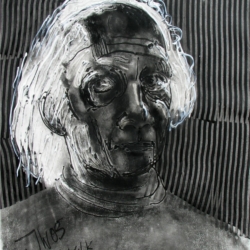 Portret van dichter Willem van der Kolk
